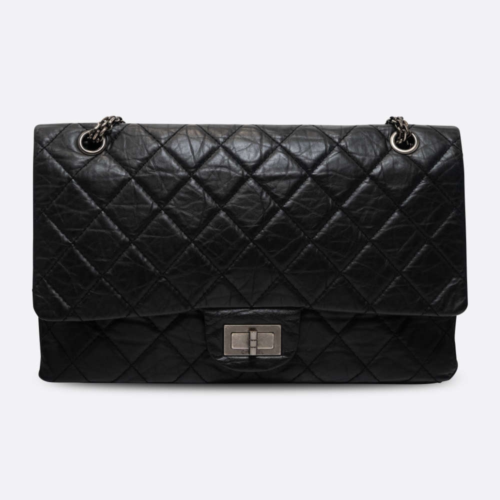 CHANEL-2.55REISSUE227-BLACK-AGEDCALFSKIN-8290 front.jpg