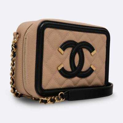 CHANEL FILIGREE VANITY MINI BEIGE CAVIAR