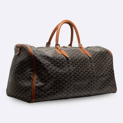 GOYARD CROISIERE 65 BLACK,BROWN COATED CANVAS