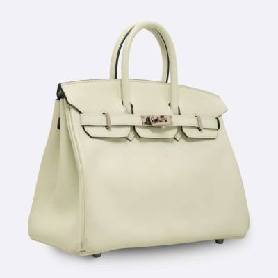 HERMES BIRKIN 25 VERT FIZZ SWIFT