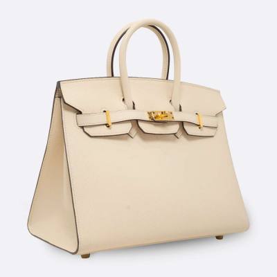 HERMES BIRKIN SELLIER 25 NATA EPSOM