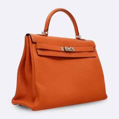 HERMES KELLY RETOURNE 35 ORANGE TOGO