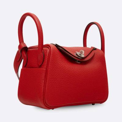 HERMES LINDY MINI ROUGE RADIEUX CLEMENCE