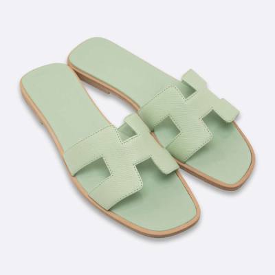 HERMES ORAN EU 37.5 VERT FIZZ EPSOM