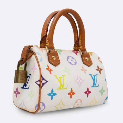 LOUIS VUITTON SPEEDY NANO WHITE CANVAS