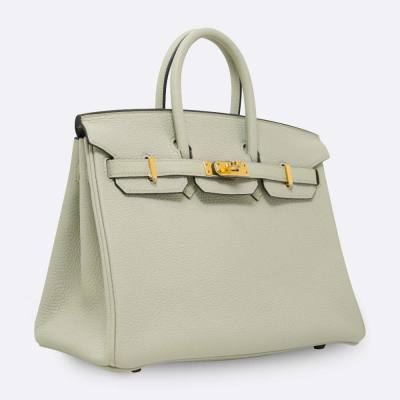 HERMES BIRKIN 25 GRIS NEVE TOGO