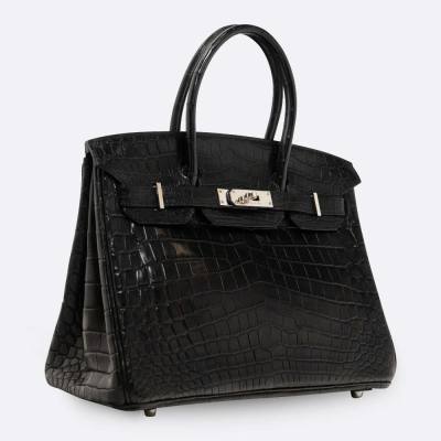HERMES BIRKIN 30 BLACK NILOTICUS CROCODILE
