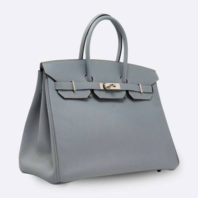 HERMES BIRKIN 35 BLEU LIN EPSOM
