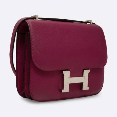 HERMES CONSTANCE 18 ROSE POURPRE EVERCOLOR