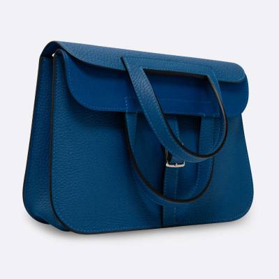 HERMES HALZAN 25 BLEU CLEMENCE