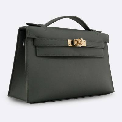HERMES KELLY POCHETTE MINI VERT MANGROVE SWIFT
