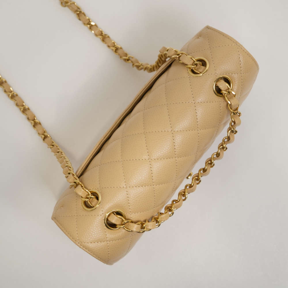 CHANEL-CLASSICHANDBAG-SMALL-BEIGE-CAVIAR-8430 topdown.jpg