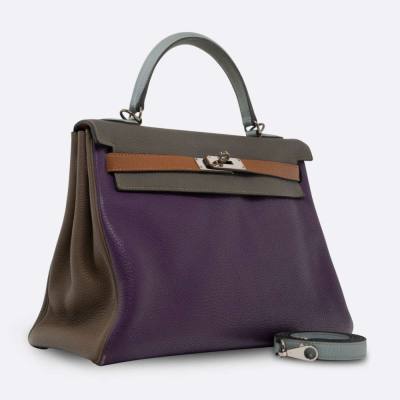 HERMES KELLY RETOURNE 32 MULTICOLOR CLEMENCE
